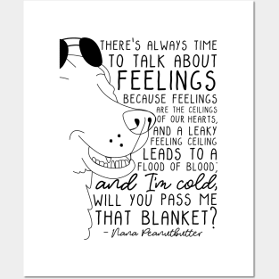 Leaky Feeling Ceiling (black) Posters and Art